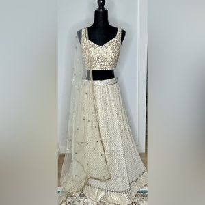 Grand sale - Off white lehenga